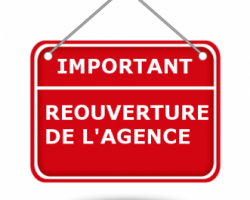 réouverture de l'agence